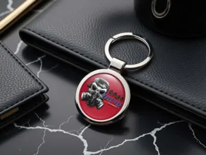 Designer Glossy Keyring Alloy Durable Max